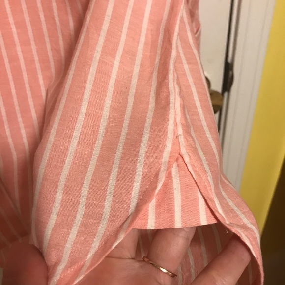 J Crew Popover Cotton/Linen Boy fit shirt - Picture 4 of 5